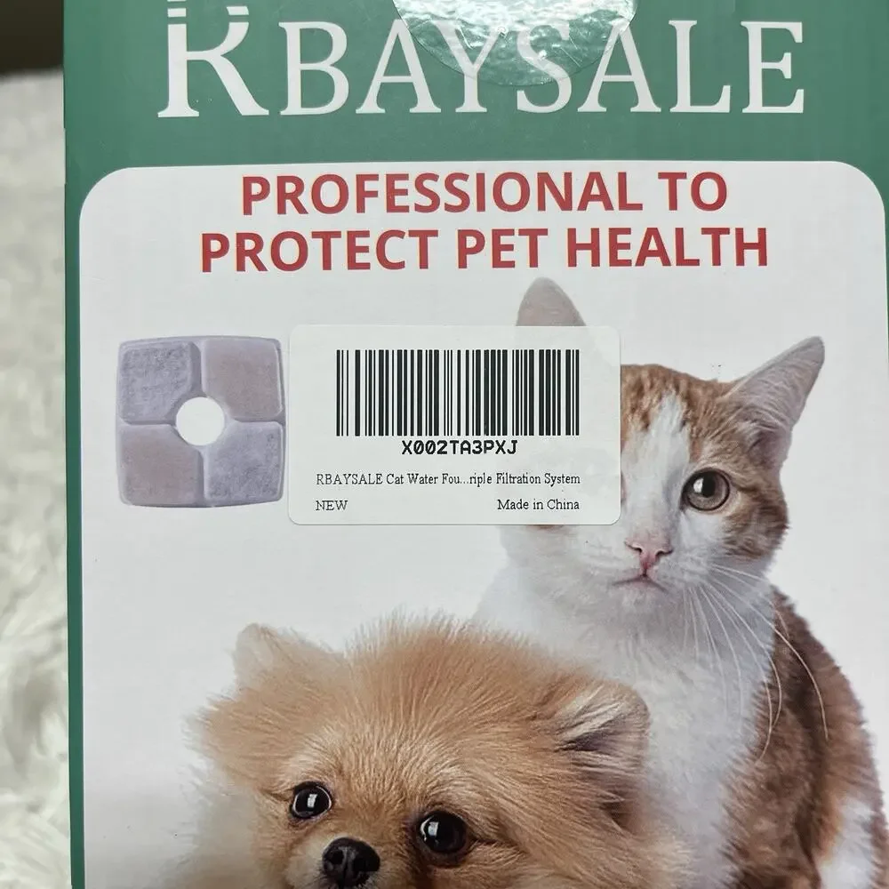 RBaysale Pet Water Fountain Filter with activated carbon
